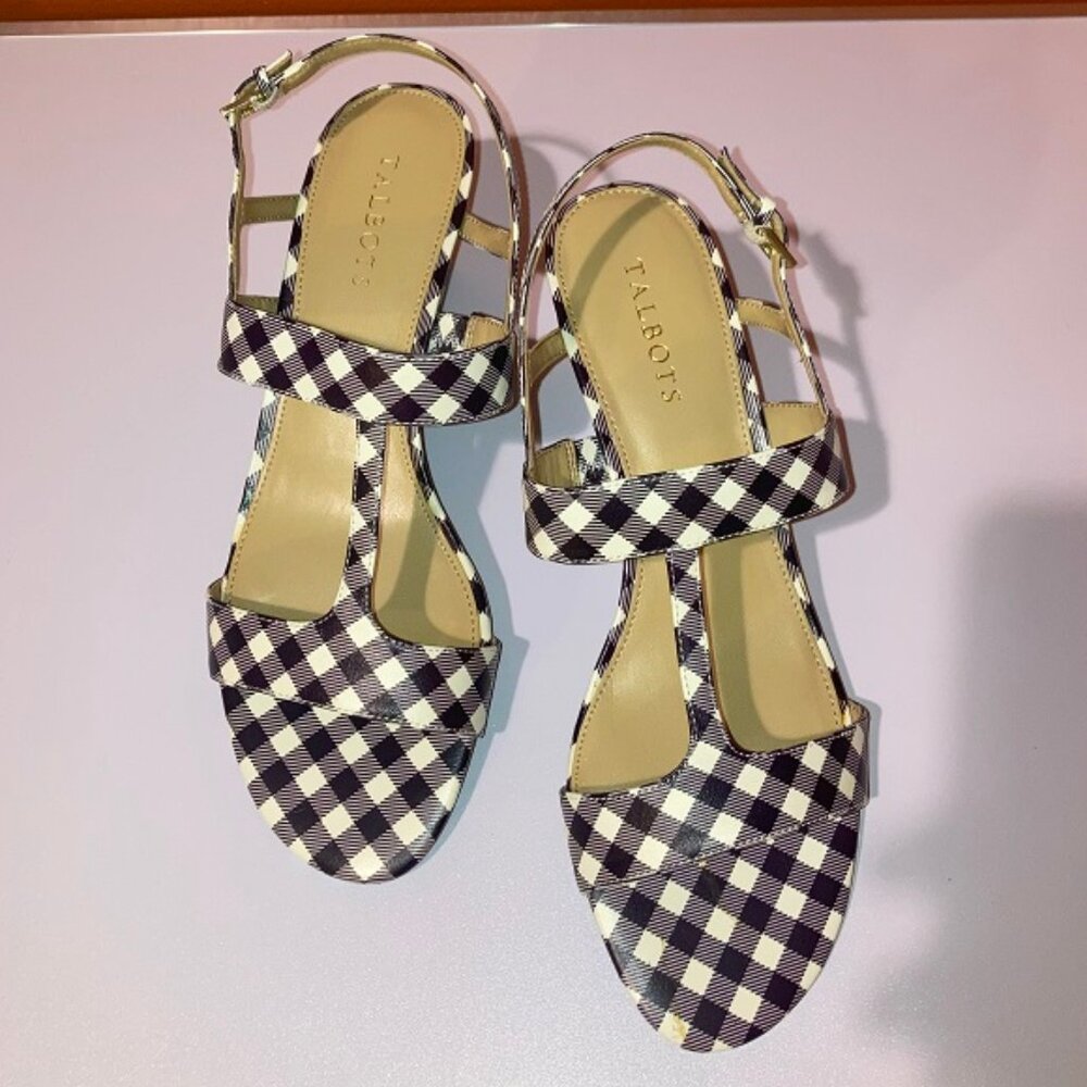 TALBOTS WOMEN'S ROYCE T STRAP SANDALS SIZE 10M - Picture 3 of 8